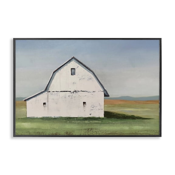 Stupell Industries Rustic Lodge Weathered and Wise Barn Black Framed Giclee Art, 18 x 12, by Max Maxx