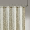 thumbnail image 2 of OLLIIX Odette Madison Park Traditional Jacquard Fabric Shower Curtain, 72" x 72", Yellow Damask, 2 of 5