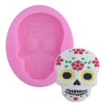 thumbnail image 1 of Halloween Cake Mold Creative Skeleton Head DIY Fondant Mold Chocolate Mold, 1 of 5