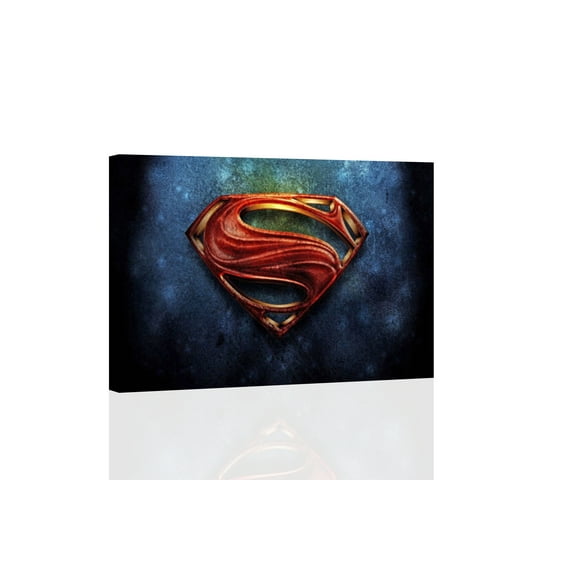 Superman Emblem - CANVAS OR PRINT WALL ART