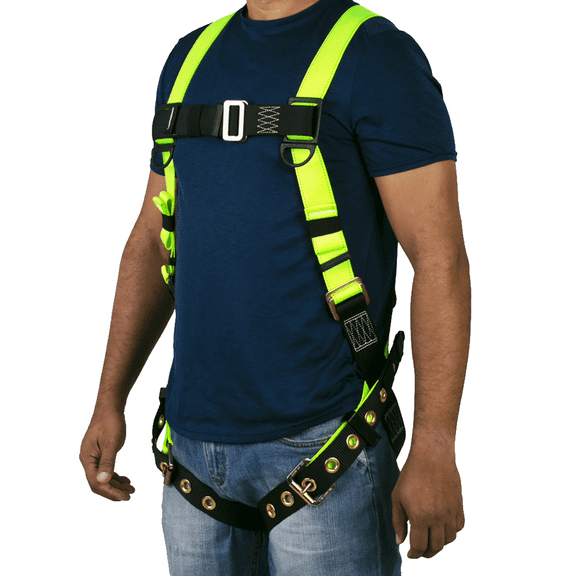 JORESTECH Safety Harness 1D Ring with Grommets, ANSI OSHA UL, HARN-02