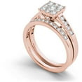 thumbnail image 2 of 3/4 Carat T.W. Diamond 10kt Rose Gold Cushion-Shape Engagement Ring Set, 2 of 5