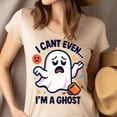 thumbnail image 4 of I Can’t Even I’m A Ghost Graphic Tee Funny Cartoon Shirt, Black, Size S, 4 of 6