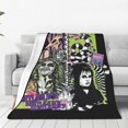thumbnail image 2 of Vintage Halloween Beetle Horror Movies B-Beetlejuices Super Soft Blanket Airplane Travel Plush Throw Blanket Flannel Sofa Bed, 2 of 4