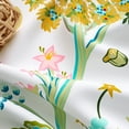 thumbnail image 4 of Jainmy Boho Floral Patterned Curtains for Living Room Bedroom Thermal Insulated Room Darkening Window Treatments,Blue White,52Wx96L,2 Panels, 4 of 11