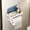 White, variant on Sofinny Toilet Paper Holder with Phone Shelf, Self-Adhesive or Screw-in Toilet Tissue Dispenser Holder Wall Mount, Rustproof & Multifunctional (Black)