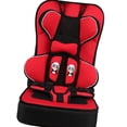 thumbnail image 5 of Asiento elevador de coche con respaldo alto, portátil, de polietileno, convertible, para bebés pequeños, color rojo, 5 of 5