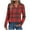 Red, variant on YUGYXL Women's Casual Plaid Blouse Henley V Neck Button Long Sleeve Pullover Soft Shirt Tunic Fashion Tops for Women Gray S