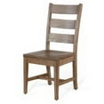 thumbnail image 2 of Yael Dining Chair Set of 2, Ladderback Design, Light Brown Wood, 2 of 6