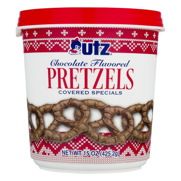 Utz Milk Chocolate Covered Pretzels,15 Oz. Tub