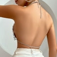 thumbnail image 7 of Tisuna Sexy Clothes For Women Sequin Solid Color Sleeveless Halter Cropped Tops Fashion Modern Ladies Carnival Parties Club Tank Tops Silver, 7 of 7