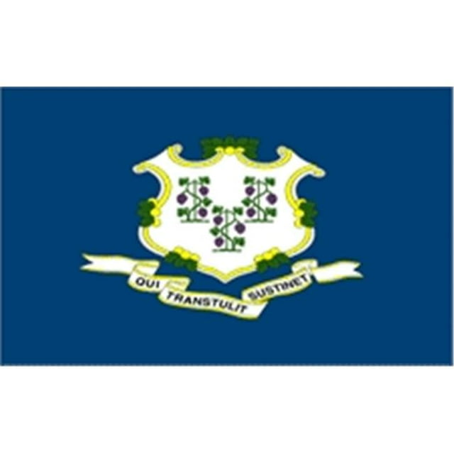 Annin Flagmakers 140750 Drapeau Connecticut Nyl-Glo 2 Pi. X 3 Pi.