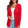 thumbnail image 2 of Urban CoCo Women's Button Down Lightweight Knit Cardigan Sweater with Pockets, 2 of 7
