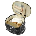 thumbnail image 7 of Unique Bargains Floral Makeup Bag Zipper Flower Cosmetic Pouch Black, 7 of 7