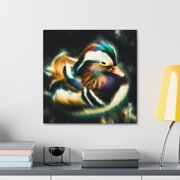 Mandarin Duck Expressionism - Canvas