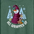 thumbnail image 3 of Frozen 2 - All Wrapped Up - Women's Lightweight French Terry Long Sleeve Shirt, 3 of 5