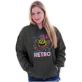 thumbnail image 4 of Retro Funny Sarcastic PACMAN Game Hoodie Sweatshirt Women Men Brisco Brands X, 4 of 6