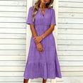 thumbnail image 5 of Summer Fashion Sun Dresses for Womens 2026 Plus Size Casual Dress Gradual Sleeveless Neck V-Neck Long Dress, 5 of 6