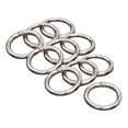 thumbnail image 3 of 10Pcs Round Spring Snap Hooks Carabiner Circle Bag Strap for Key Chains Key Argent 33mm, 3 of 8