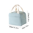 thumbnail image 2 of Corduroy Insulated Lunch Bag Portable Waterproof Oil Proof Lunch Box Tote for Work Travel, 2 of 6