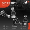 thumbnail image 5 of A-Premium 4 x Front Upper & Lower Ball Joints Kit Compatible with Nissan D21 1986-1994 Pickup 1995-1997 RWD # K9609 K9022, 5 of 8