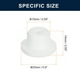 thumbnail image 3 of Unique Bargains 10 Pieces White Plug Holes, Waterproof Rubber Button Plug for 14mm/0.55', 3 of 6