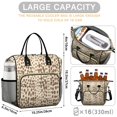 thumbnail image 5 of Beige and Brown Of Leopard Print Womens Lunch Box for Work,Insulated Large Lunch Bag for Tween and Teen,Loncheras Para Mujer,Leakproof Adult Lunch Bag for Work,Beach,Travel,Picnic,Camping, 5 of 7
