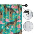 thumbnail image 4 of Blackout Kids Curtains,German Shepherd Dog and Flower Childrens Insulated Curtains Set Of 2,Bedroom Essentials,Toddler Room Decor 52x63in(132x160cm), 4 of 4