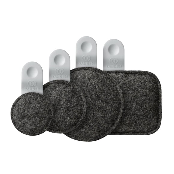 Tambours Drops® par Tandem - Effets d'Amortisseur en Feutre Lesté, Améliore Instantanément le Ton du Tambour, Sans Adhésifs, Remplace les Gels et Autres