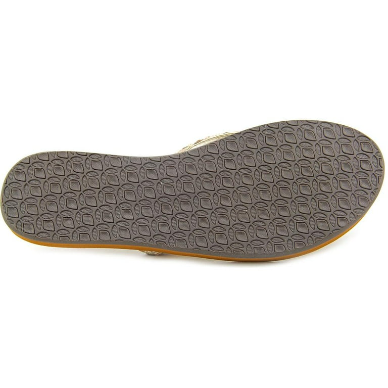 Reef Twisted Stars Women s Open Toe Synthetic Gold Flip Flop Sandal Brown Size 8 Walmart