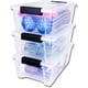 thumbnail image 1 of Caja de Almacenamiento de Plástico Paquete de 3, Organizadora Apilable con Broche, Contenedor de 7 Litros. Tapa Duradera e Ideal para Organizar Zapatos, Ropa y Juguetes (37x23x13 cm), 1 of 6