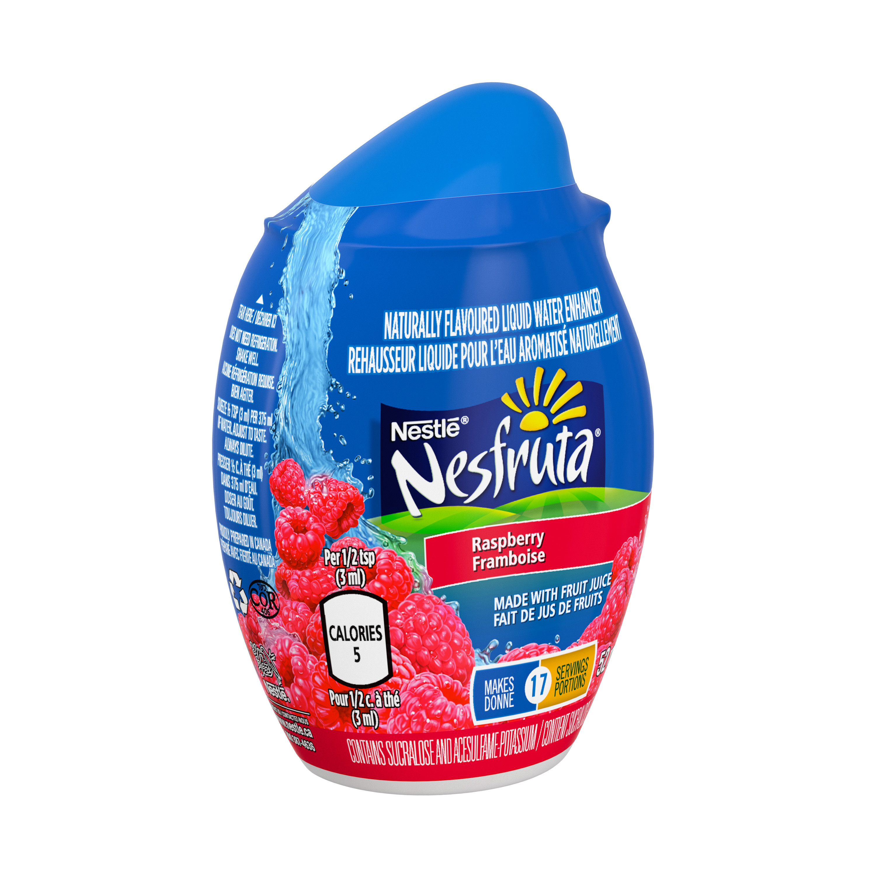 Rehausseur liquide pour l’eau Framboise 52 mL