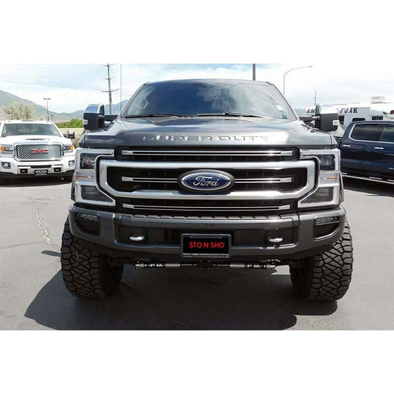 STO N SHO Front License Plate Bracket Compatible with 2021 Ford F-350 Tremor  (SNS311)