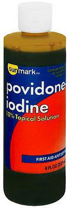 McKesson Prep Solution Flip-Top Bottle 10% Strength Povidone-Iodine 8 oz, 6 Pack
