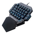 thumbnail image 2 of Teclado Portátil para Juegos Soledad Mini retroiluminación LED mecánico ergonómico con cable, 2 of 10