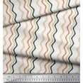 thumbnail image 2 of Soimoi Cotton Poplin Fabric Waves Artistic Print Sewing Fabric Yard 42 Inch Wide, 2 of 3