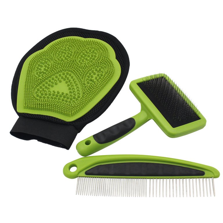 Shldybc Pet Cleaning and Beauty Comb Supplies Set Dog Comb Bath