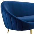 thumbnail image 5 of Sublime Vertical Curve Back Performance Velvet Sofa EEI 3349 NAV by Furniture, 5 of 6