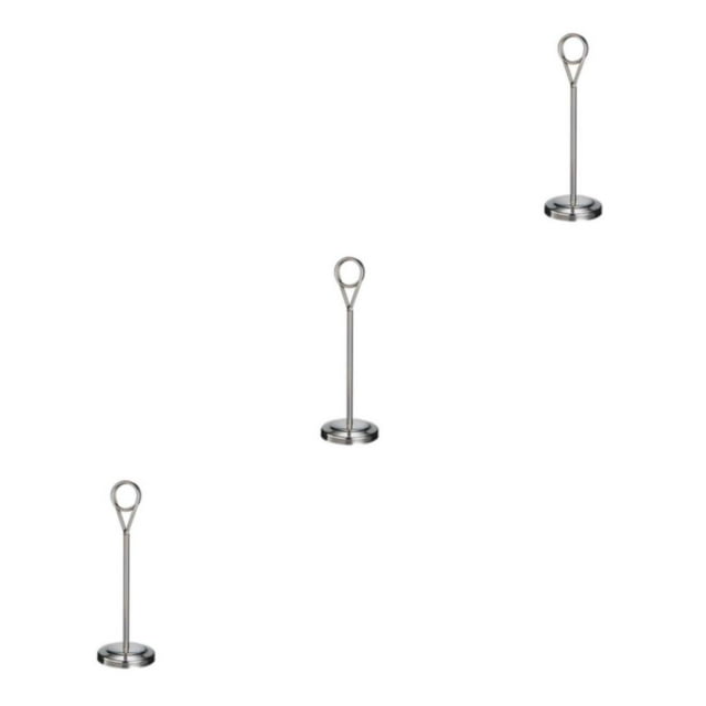 Baohd Contemporary Table Number Holder Photo Stand for Trendy Hotel Settings Silvery 20cm 3Set