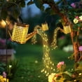 thumbnail image 6 of Syenll Solar Watering Can with Lights, Outdoor LED Solar Lights, Hanging Solar Garden Light with Shepherd Hook for Patio Yard Decor, 6 of 8