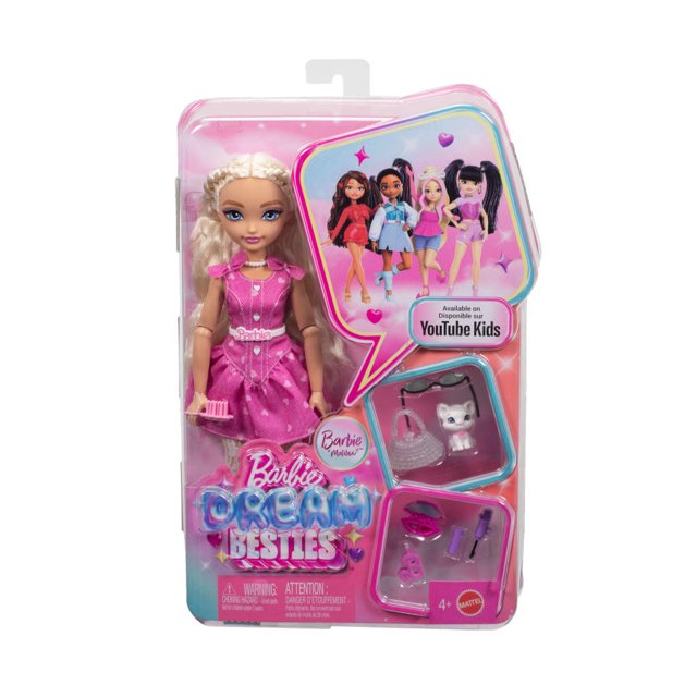 Muñeca Mattel Barbie Malibú con Vestido Rosa