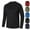 19# Black, variant on Long Sleeve Shirts for Men - Quick Dry Moisture Wicking UV UPF Sun Protection T-Shirts for Fishing Workout Swim Navy L