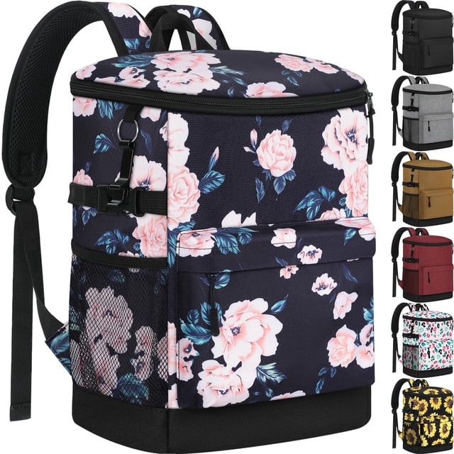 Mochila térmica Tenot 18L/33 latas con aislamiento a prueba de fugas, negra