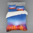 thumbnail image 2 of Ambesonne Floral Bedding Set 3 Pcs, Tulip Garden Watercolor, Twin, Multicolor, 2 of 3