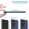 thumbnail image 3 of JETech Slim Fit Case for Samsung Galaxy S22 Ultra 5G 6.8-Inch, Thin Phone Cover with Shock-Absorption and Carbon Fiber Design (Blue), 3 of 7