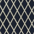 thumbnail image 3 of Mainstays Diamond Geometric High Low Pile Navy Blue Indoor Area Rug, 5' x 7', 3 of 7