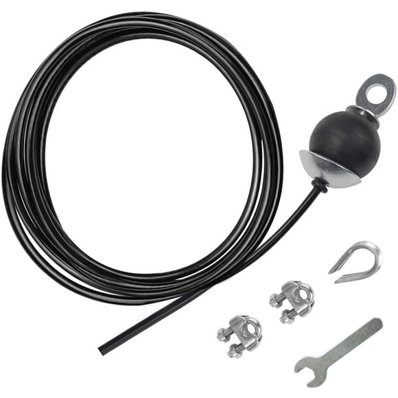 Gym Cable, DIY Fitness Steel Wire Rope LAT Home Gym Pulley Cable Machine Bodybuilding Cable