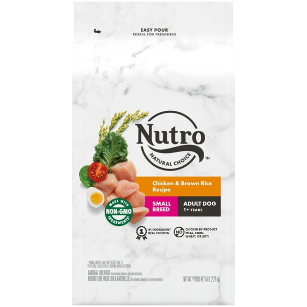 NUTRO NATURAL CHOICE Adult Small Breed Dry Dog Food, Chicken & Brown