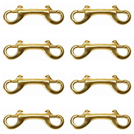 

29AI 4 3/4 in Hilason Double Ended Bolt Snap Solid Brass Pack Of 8