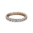 thumbnail image 2 of Diamond 3mm Eternity Band 1.71 cttw to 2.07 cttw in 14K Rose Gold.size 7.25, 2 of 8